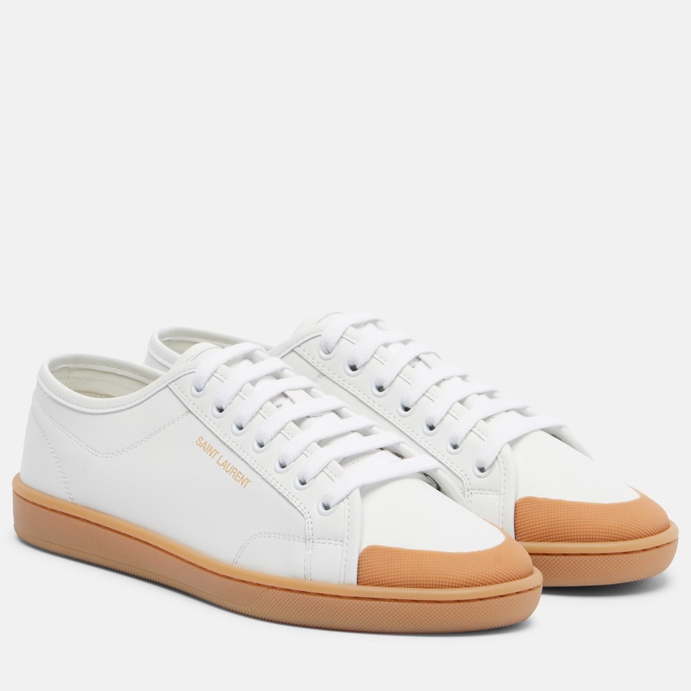 Saint Laurent YSL Gym Sneaker in Blanc Optique White sz 38 New in Box